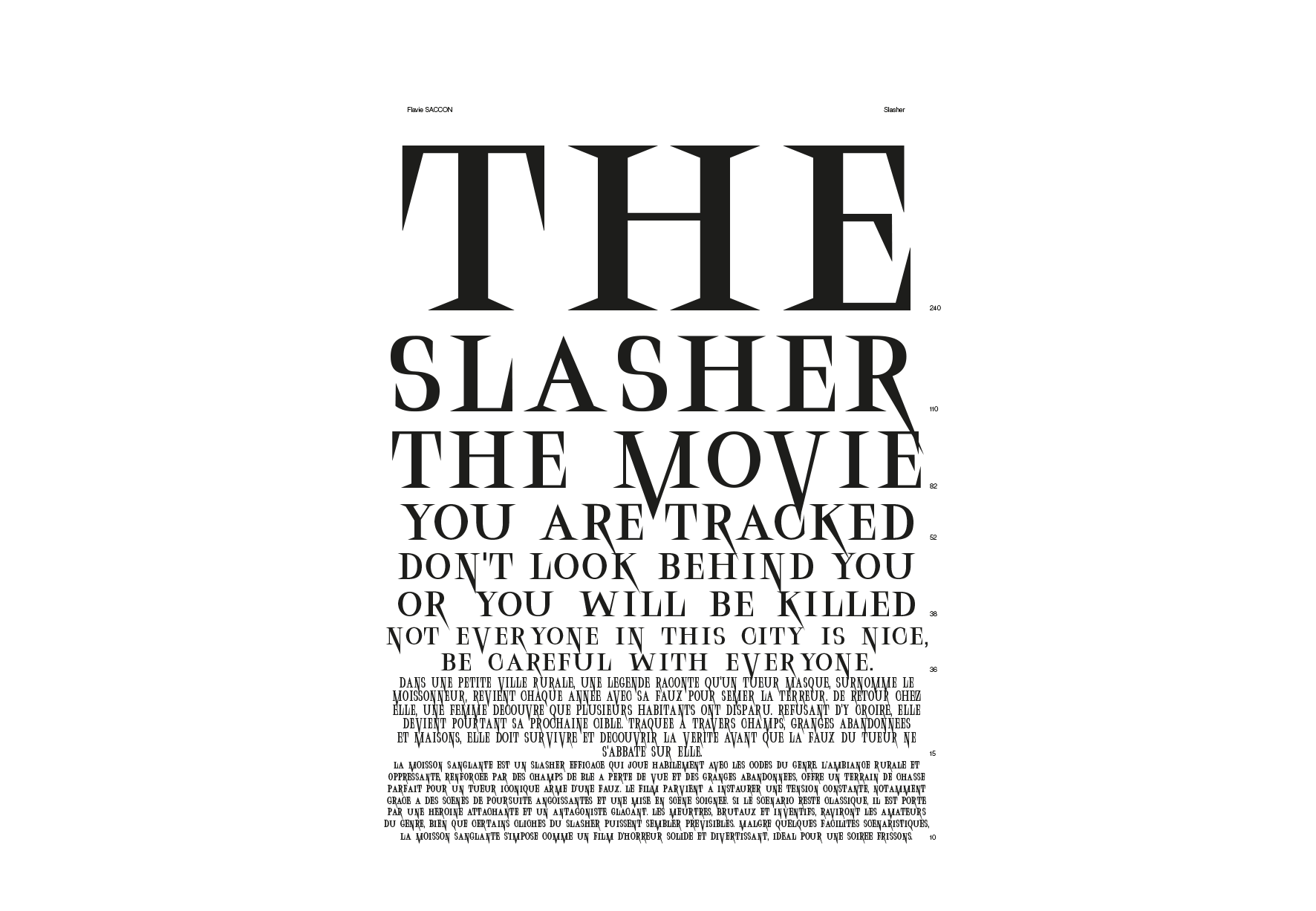 specimen typographie